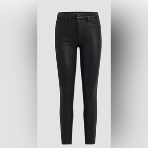 Hudson Jeans Women's Black Skinny Faux Leather Look Jeans